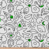Printed Cotton KOLEO White / Black